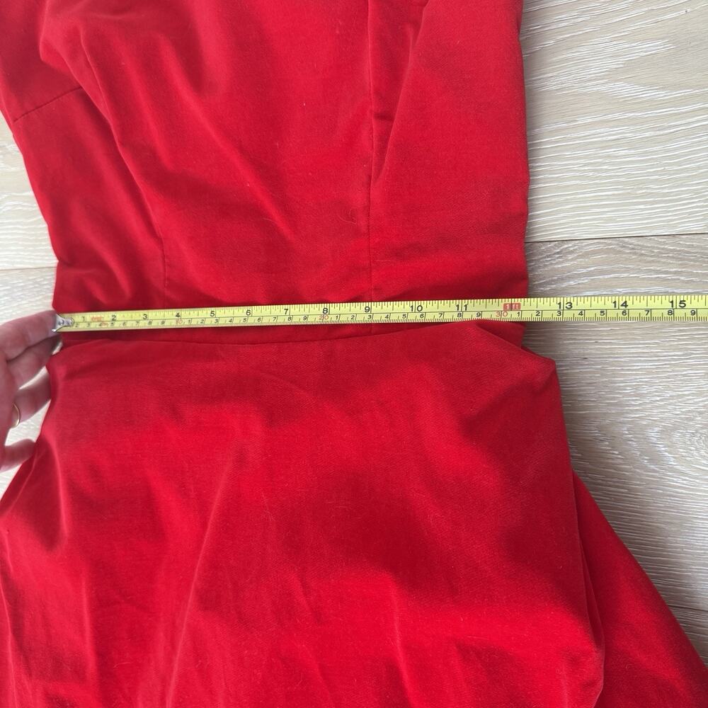 Classic Red Long Sleeve Maxi Dress - Picture 8 of 11